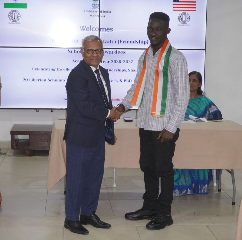 Honouring of 20 Liberian Students Awarded ICCR India–Africa Maitri Scholarships for AY 2026-2027 – 06 July 2026